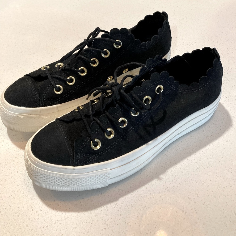 Converse Chuck Taylor Black Platform Sneakers